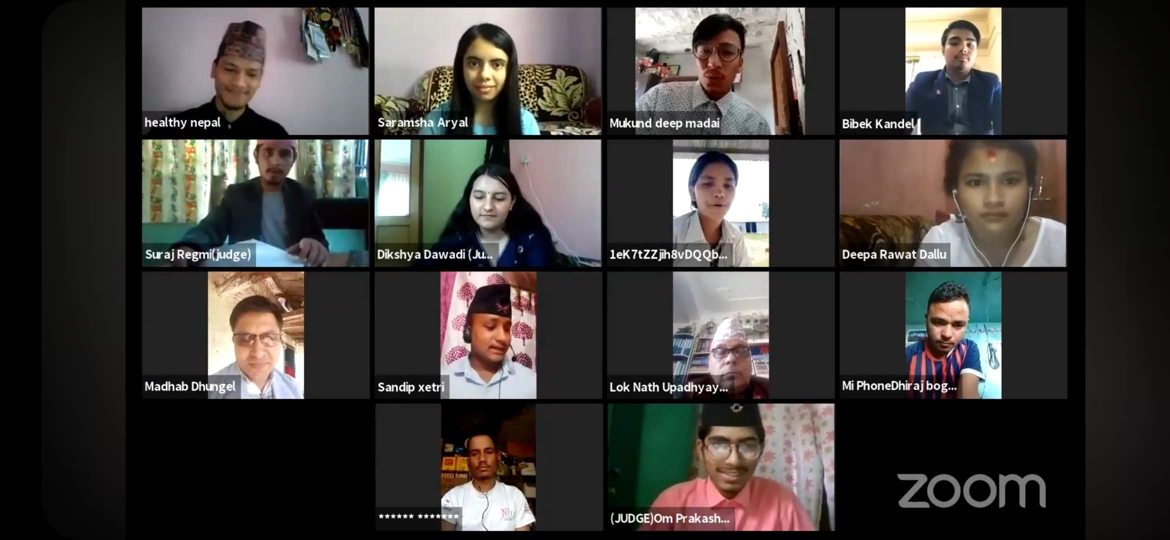 नयाँ युवा नयाँ सोच, नेपालद्वारा अनलाइनमार्फत राष्ट्रव्यापी वक्तित्वकला प्रतियोगिता सम्पन्न