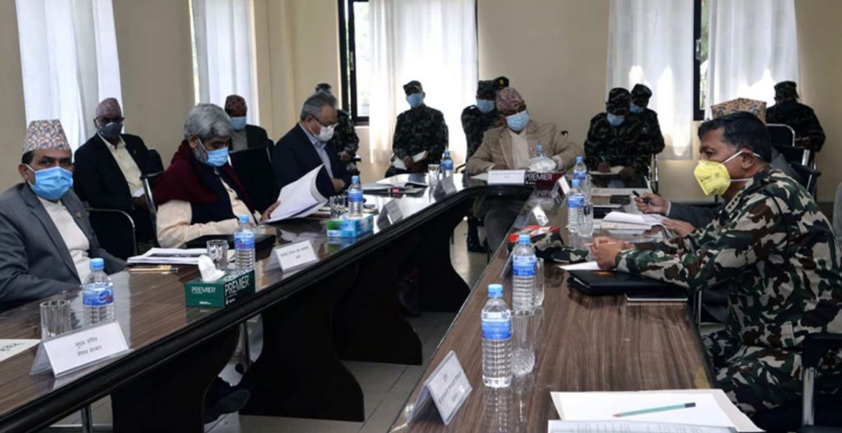 रक्षामन्त्री, गृहमन्त्री, स्वास्थ्यमन्त्री र प्रधानसेनापति आइसोलेसनमा