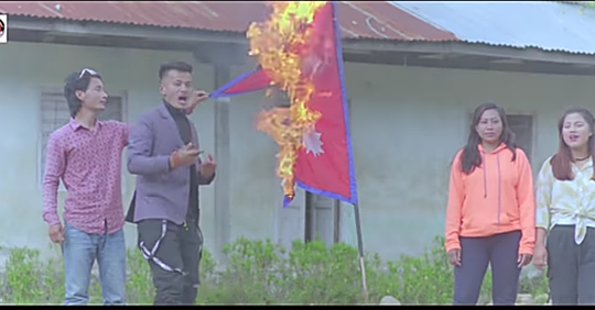 म्युजिक भिडियोमा राष्ट्रिय झण्डा जलाउने ग्याल्जोम दोर्जे तामाङ्गसहित ९ जना पक्राउ
