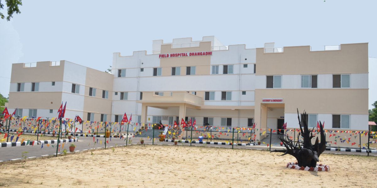 धनगढीमा नेपाली सेनाले सञ्चालनमा ल्यायो २५ शय्याको फिल्ड अस्पताल
