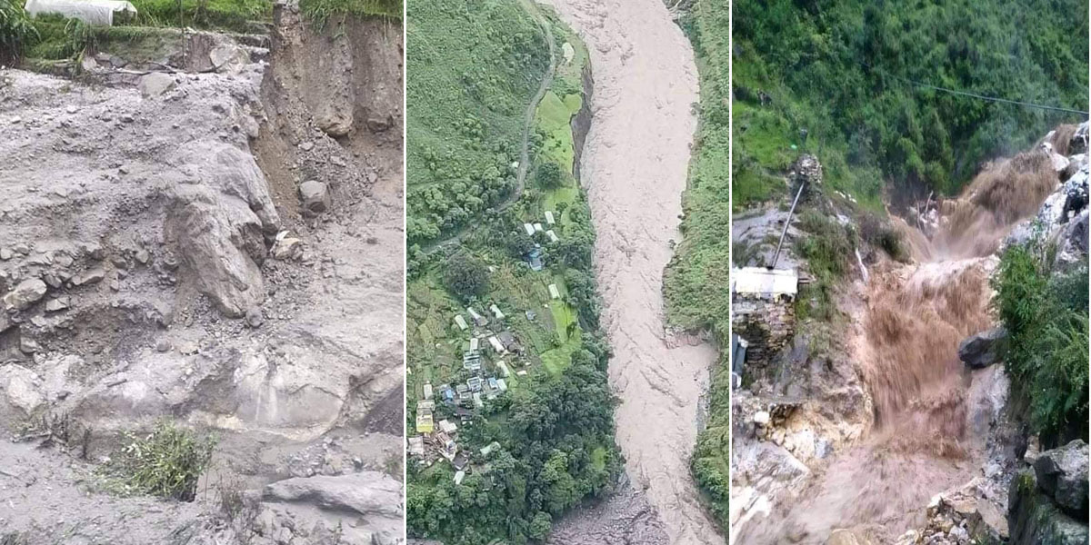 दार्चुलामा बाढी पहिरोको वितण्डा : एकको मृत्यु, दुई जना वेपत्ता
