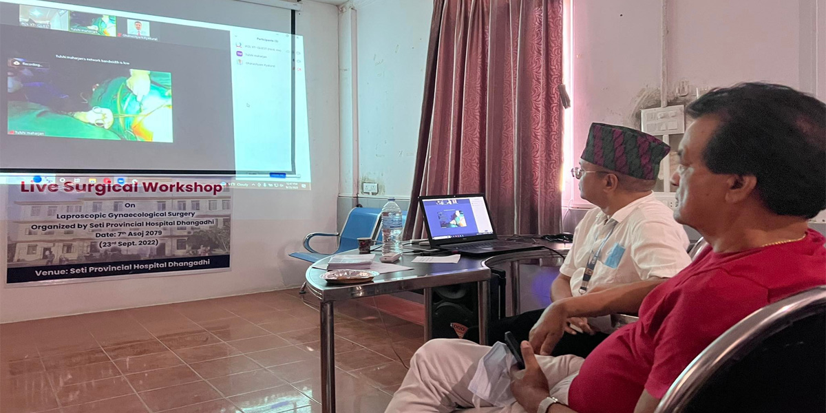 सेती अस्पतालमा थालियो दूरबिन विधिबाट पाठेघरको अप्रेशन